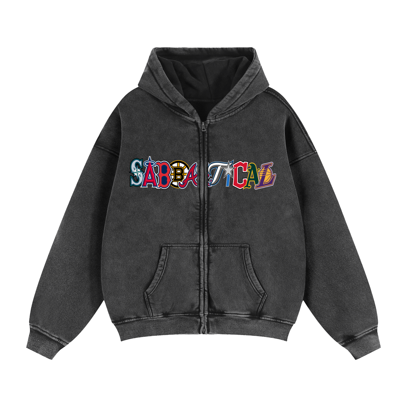 Ransom Zip-Through Boxy Hoodie
