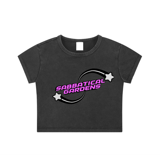 Y2K Snow Washed Crop Top