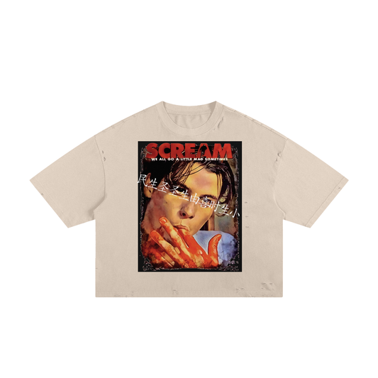 Japanese Horror Film Boxy Tee - 250 GSM