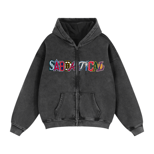 Ransom Zip-Through Boxy Hoodie
