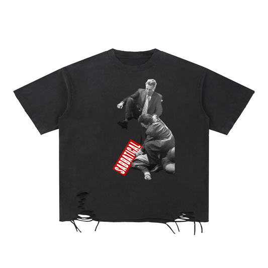 Goodfellas Snow Washed Raw-Hem T-Shirt